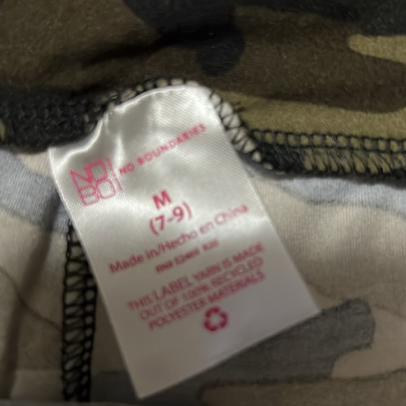 NOBO FLARED KNIT JERSEY LEGGINGS NWT green camo - Picture 3 of 3